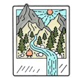 thumbnail image 1 of Al Aire Libre De La Montaña Esmalte Pin Salvaje Camping Senderismo Broche Insignias Bolsa Ropa Solapa Aventura Insignia Joyería Regalo, 1 of 4