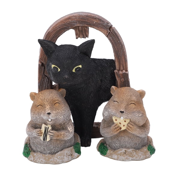EOTVIA 3 Pcs Gopher Ornaments Resin Simulation Animal Cat Gopher Garden Sculpture Decoration Ornaments,Cat Ornaments,Garden Decor
