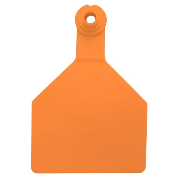 Stockman 2 Piece, Cow with male Rivet Tags, Blank Colors: Orange