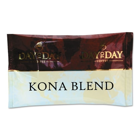 Day to Day Coffee 100% Pure Coffee, Kona Blend, 1.5 oz Pack, 42 Packs/Carton (Best 100 Kona Coffee)