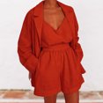 thumbnail image 4 of Conjunto a juego de pantalones cortos para mujer Trajes de viaje de verano Temperamento Traje de vacaciones FLhrweasw Nuevo, 4 of 9