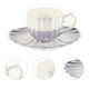 thumbnail image 5 of 1 juego de elegante platillo con forma de concha con taza de café de cerámica y platillo para café, té y leche, kit de taza elegante y práctico, 5 of 8