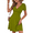 Grass Green, variant on Anyshow Women's Short Sleeve Sundress Summer Casual Wrap V Neck A-Line Beach Dresses 2025