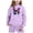 Purple, variant on Girls Sweatsuit - Girls Long Sleeve Solid Warm Hoodie Pullover Tops Pants Kids Outfits Sweat Suit Set (Purple,6-7 Years)