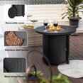 thumbnail image 5 of 30"  Outdoor Propane fire pit table, Gas fire pits for outside patio, 50000 BTU Round  Small fireplace, Stainless Steel Burner, 5 of 6