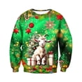 thumbnail image 1 of GDREDA Chandail Sans Capuche pour Homme - Haut de Sport Polyvalent D'Hiver à Col Rond pour Tenue de Rue Décontractée D,TG, 1 of 4