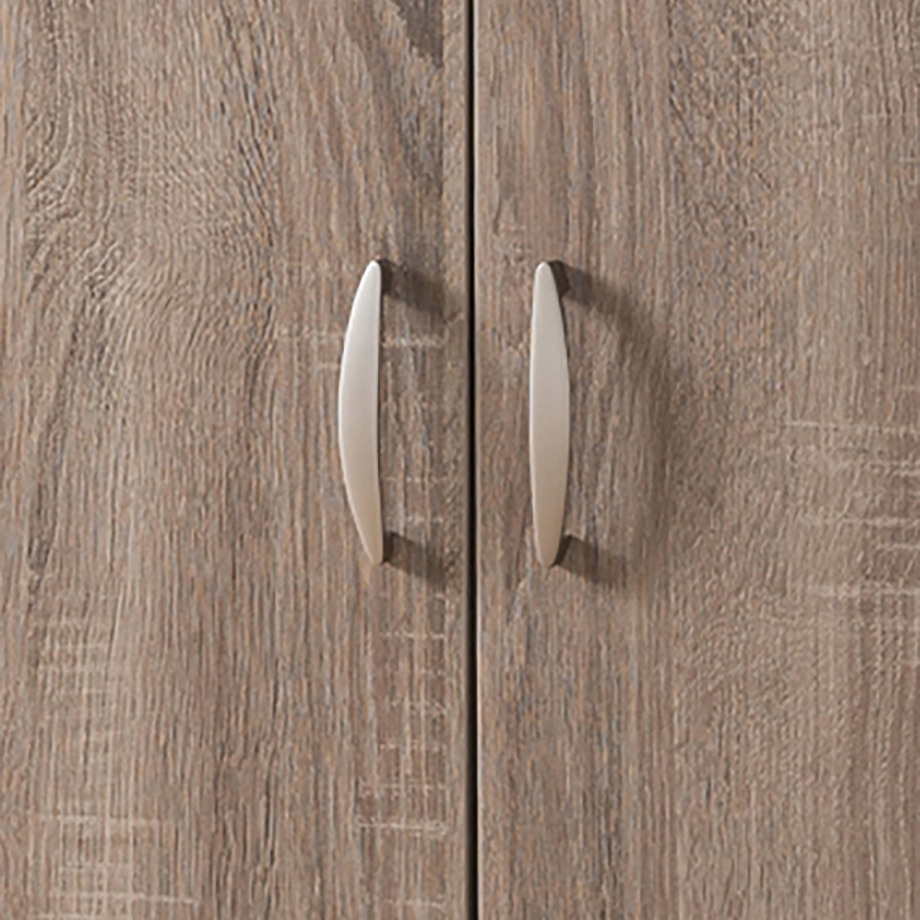 Furniture of America Singa Contemporary Multi-Storage Wine Cabinet, Gray