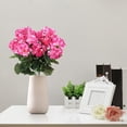 thumbnail image 2 of Artificial Faux Plants Flowers, Ongmies Artificial Begonia Flower Flower Wedding Home Living Room Geranium Silk Flower, Artificial Flowers, 1*Simulation Begonia Flower, 2 of 9