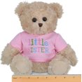 thumbnail image 5 of Bearington Ima Lil' Sister Plush Stuffed Animal Teddy Bear in Pink T-Shirt, 12 Inches, 5 of 5