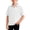 White1, variant on Khunlpohl Cotton Short Sleeve Shirts for Boys V Neck Collared Solid Color Tshirt Summer Comfortable Soft Casual Tee Tops
