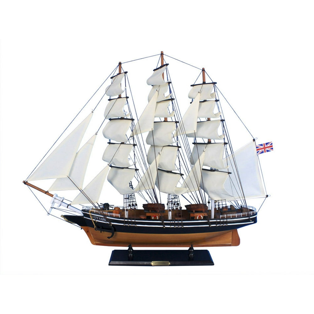 Cutty Sark 30" Wooden Tall Ship Tall Ship Model Nautical Decor