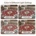 thumbnail image 7 of ODIKA 4'x6' Ultra-Soft Area Rug, Boho Oriental Medallion With Floral Border And Vintage Scrolls None Washable, Bare feet friendly, Silk-Touch for Bedroom Home office, 7 of 7