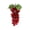 Red, variant on Artificial Frosted Grape Clusters Decorative 36 Grapes Bunches - Rubber Grape Bundles for Vintage Wedding Favor Fruit Props, Grapes for Home House Kitchen Party Wedding Decor