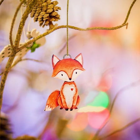 

Forest Critter Theme Pendant Acrylic Decorative Pendant With Lanyard
