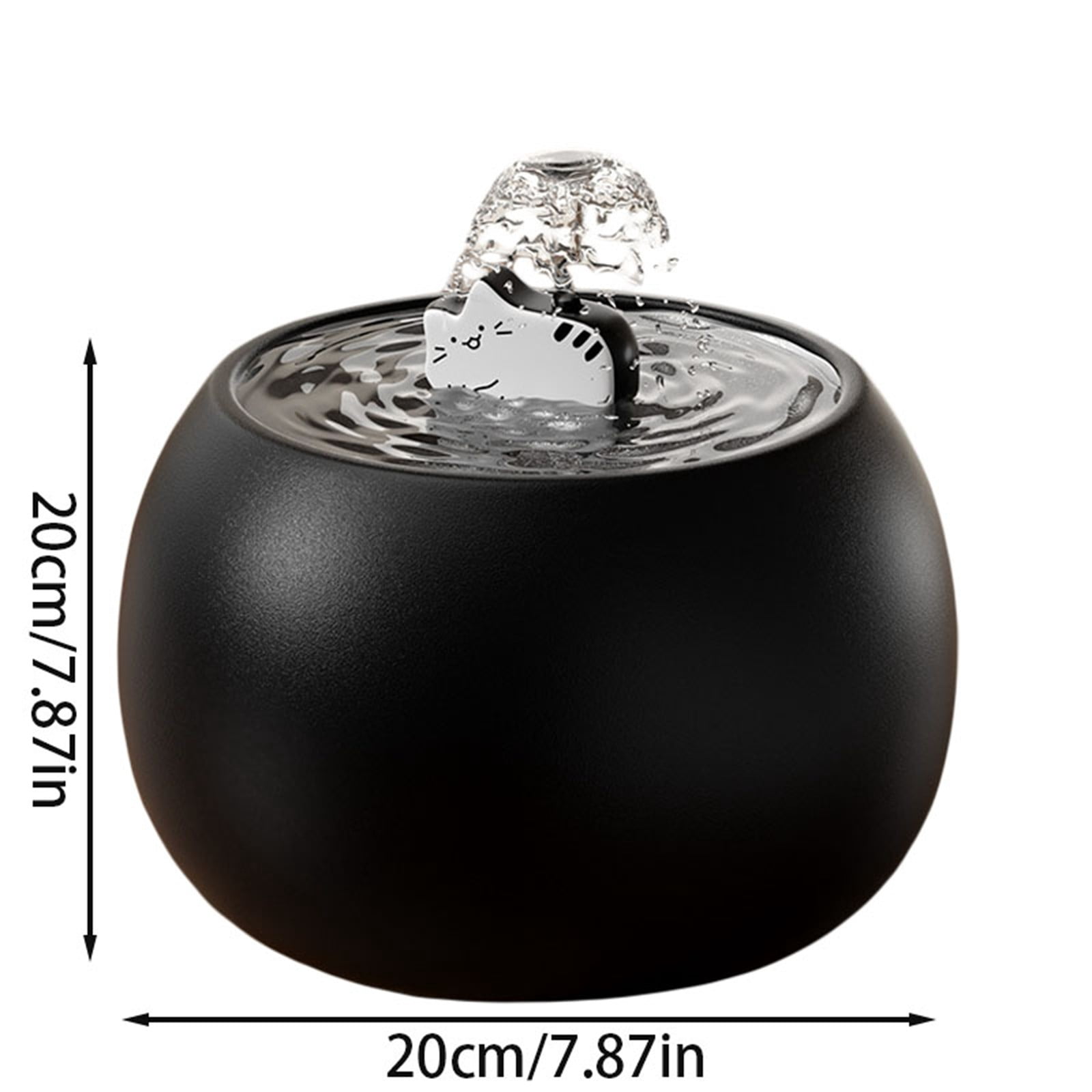 Automatic Pet Water Fountain - 1L/34oz Motion-Activated Drinking Fountain for Cats & Small Dogs - Multi-Layer Filter System - Indoor/Outdoor Water Dispenser Bowl