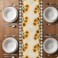 thumbnail image 4 of Table Runner 48 Inches Long for Kitchen Dining, Sunflowers Dresser Scarf Farmhouse, Dining Table Decorations for Wedding/Parties, Summer Country Botanical Yellow Flowers Plaid 13 x 48 In, 4 of 8