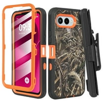 6goodeals Designed for REVVL 8 Phone Case with Belt Clip Holster & Built-In Screen Protector, Heavy Duty Rugged Full-Body Shockproof Protective Case, Defender Cover for T-Mobile REVVL 8 Camo