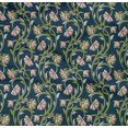 thumbnail image 4 of oneOone Cotton Poplin Twill Royal Blue Fabric Leaves & Flower Floral Quilting Supplies Print Sewing Fabric By The Yard 56 Inch Wide, 4 of 4
