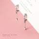 thumbnail image 5 of Pendientes de aro con circonita cúbica en plata de ley 925 para mujeres y niñas., 5 of 6