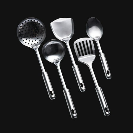 

5 Pcs Multifunctional Kitchen Utensil Set Stainless Steel Spoons Shovel Spatula Cooking Tools Kitchen Supplies