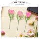 thumbnail image 3 of BESTYASH Kit De Flores DIY Con Chenille Flexible Rosa Para Manualidades Creativas, 3 of 6