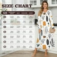 thumbnail image 6 of DISNIMO Floral Print Womens Sleepwear Long Sleeve Nightgown Soft V Neck Sleep Shirt Full Length Night Gowns Button Up Nightshirts, S, 6 of 8
