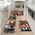 thumbnail image 3 of YIMEIS Christmas cow lights Machine Washable Non-Slip Rubberback Indoor Runner Rug/Area Rug for Kitchen, Hallway, Kitchen, Entryway, Bathroom, 2 Piece Set - 16''*24''/47''*18'', 3 of 10