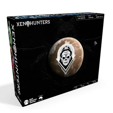 Xenohunters Sci-Fi Horror Game: Beyond the Outer Rim - Boardgame - Age 12 , 2-5 players, 60 Min Game Play. Half- Monster Games