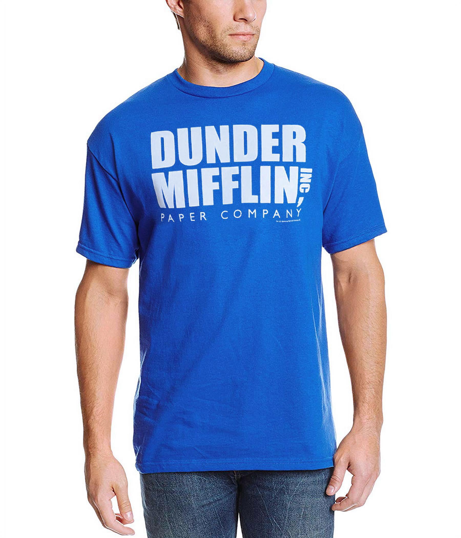 Dunder Mifflin Logo Mens Crew Neck Short Sleeve Classic Fit