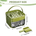 thumbnail image 3 of Easy Press Ice Maker, Ice Mould, Press Ice Trays for Freezing Steps with Bin and Scoop | Portable with Handle, Easy Release without Cool Cube Maker for Cocktail, Whisky(Green), 3 of 4