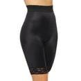 thumbnail image 1 of Short de Vélo à Jambe Longue Taille Haute Gainant Léger pour Femmes Rago 518 (Noir 7X), 1 of 4