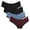 Bla*2-Blu-Red, variant on Charmo Women's Cotton Soft Underwear Stretch Hipster Solid Panties 4 Packs