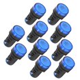 thumbnail image 5 of 10Pcs Blue LED Signal Light AD16?22DS High Brightness LED Indicator for EquipmentAC/DC12V, 5 of 5