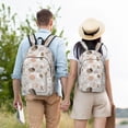 thumbnail image 6 of Balery Rabbit In Space Vintage Canvas Backpack for Men and Women - Large Capacity, Durable Travel Laptop Bag for School, Work, Hiking, and Outdoor Activities, 6 of 7