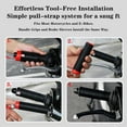 thumbnail image 4 of Universal Silicone Handlebar Grip Covers with End Caps, Ergonomic Non-Slip Wrap-Around Motorcycle Grips for Dirt Bike, E-Bike, Scooter, 4 of 8