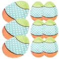 thumbnail image 4 of 18 Pcs Assiettes Jetables Assiettes en Papier Orange en Forme d'Oeuf de Pâques pour Événements de Restauration des Fêtes, 4 of 7
