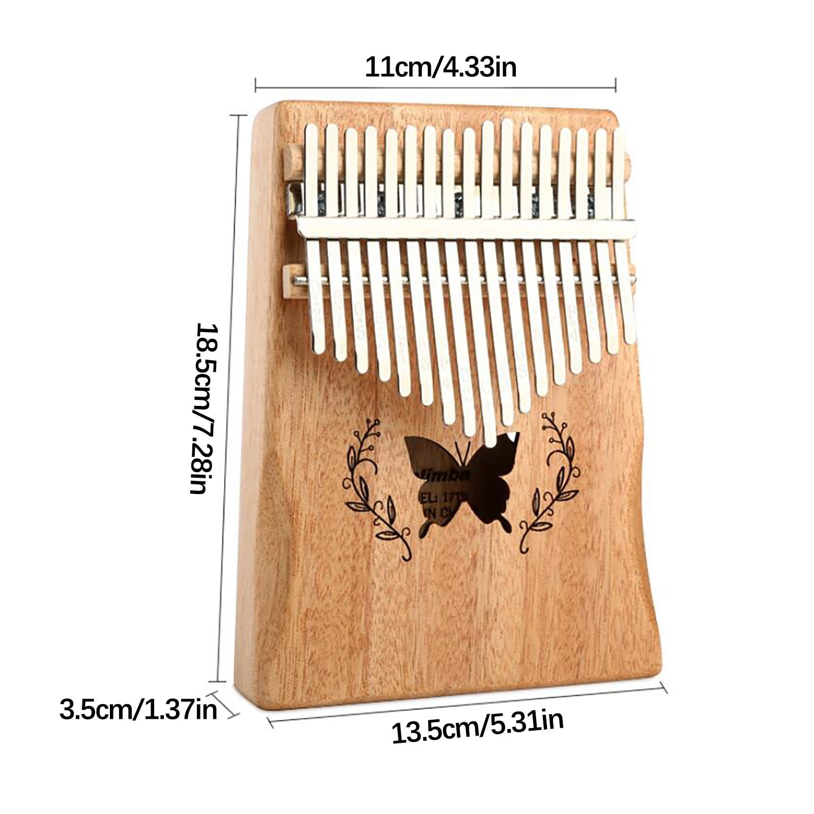 Mini Thumb Piano, 17-Key Kalimba, Portable Musical Instrument, Acrylic Marimba, Includes Tuning Hammer, Great Gift For Beginners And Pros
