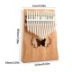 thumbnail image 3 of Mini Kalimba 17 Teclas onlyliua Piano de Pulgar Marimba Accesorio Musical, 3 of 6
