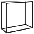 thumbnail image 1 of vidaXL Console Table Transparent 80x35x75 cm Tempered Glass, 1 of 5