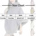thumbnail image 3 of XFLWAM Women's Fashion Fuzzy Shawl Faux Fur Collar Trim Warm Wrap Cape Soft Comfort Thermal Shawl Winter Outwear Gray Free Size, 3 of 5