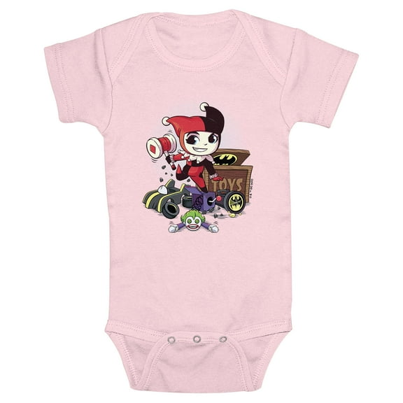 Infant's DC Super Friends Harley Quinn Toys Bodysuit