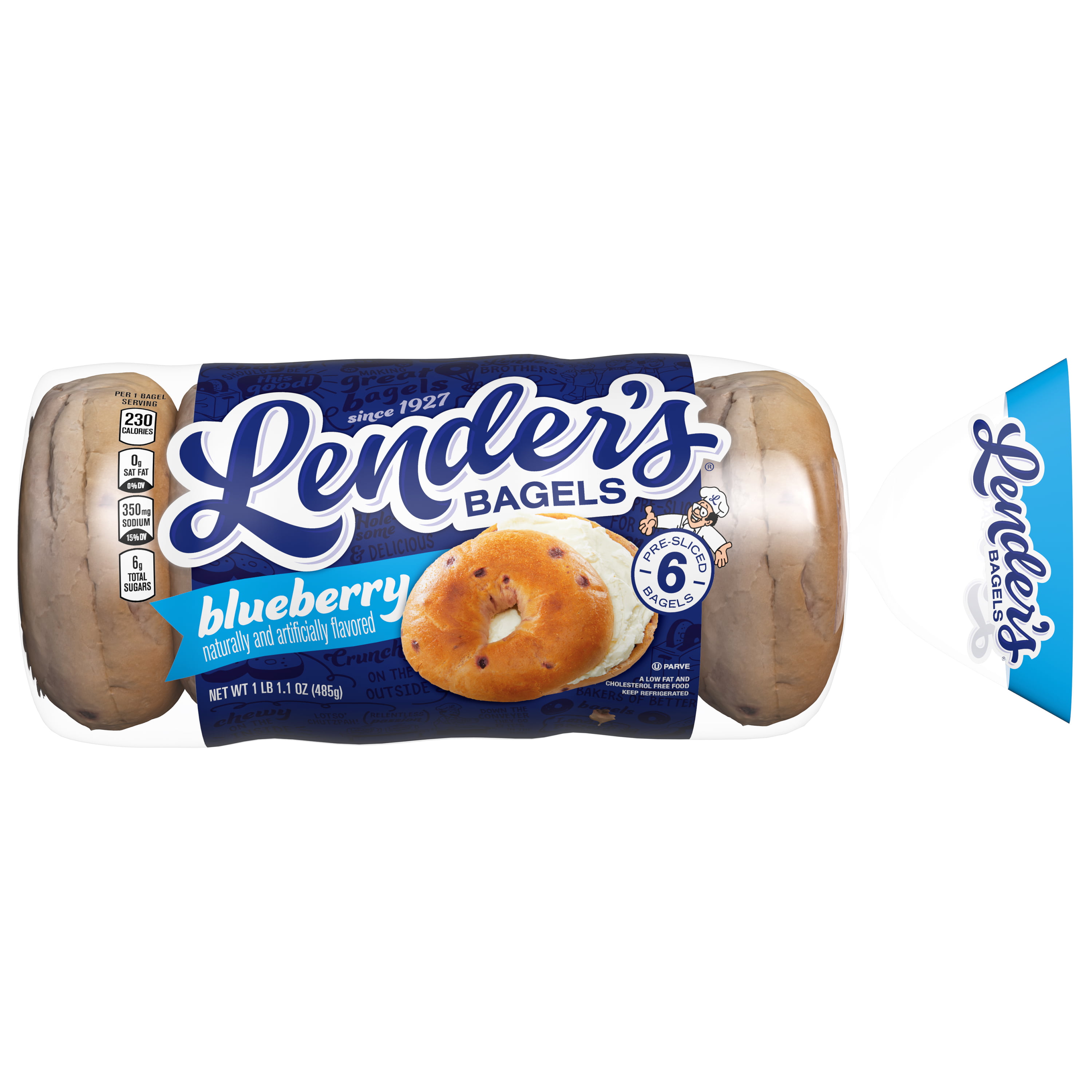 Lender's Pre-Sliced Blueberry Bagels, 17.1 oz, 6 Count – Walmart ...