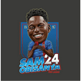 thumbnail image 2 of Ted Lasso Sam Obisanya Bobble Head Crew Neck Short Sleeve Charcoal Men's T-shirt-Medium, 2 of 3