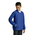 thumbnail image 4 of Sport-Tek Youth V Neck Raglan Wind Shirt-M (True Royal), 4 of 6