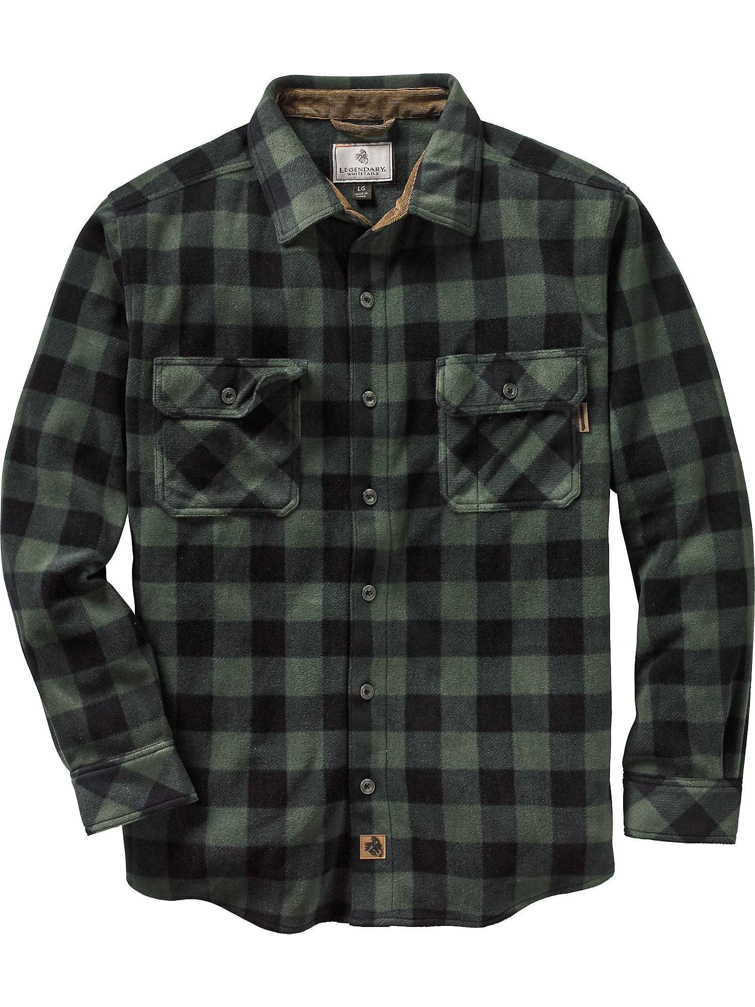 men's fleece button down shirts