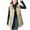 Khaki, variant on Wancir Women Long Vest Solid Color Sleeveless Hood Winter Puffer Vest Outwear