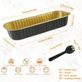 thumbnail image 6 of Lieonvis 50 Pcs Mini Loaf Pans With Lids And Spoons,6.8oz Rectangle Aluminum Foil Baking Pans Tins Containers,Baking Cups Muffin Tins Cupcake Cups For Brownie Cake Bread Loaf, 6 of 10