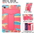 thumbnail image 2 of Galaxy Tab A8 (10.5") Case - TECH CIRCLE 3-Layers Protection Shockproof Case, with Kickstand, Protective Rugged Cover for 2021 Release Samsung Galaxy Tab A8 Tablet Model SM-X200/X205, Colorful+Rose, 2 of 4