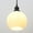 Black, variant on 1-Light Pendant Light, Industrial Globe Cream Glass Shade Hanging Ceiling Light for Kitchen Island