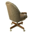 thumbnail image 6 of Caster Chair Company Britney Swivel Tilt Caster Arm Chair in Wheat Tweed Fabric, 6 of 8